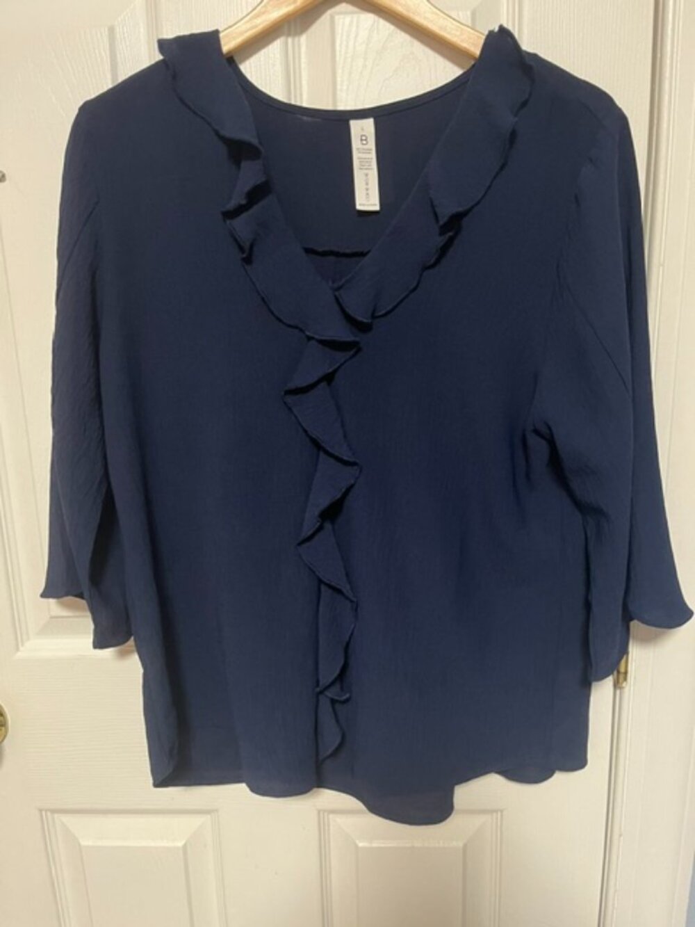 Navy Blue Blouse Large